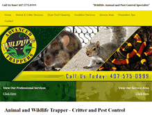 Tablet Screenshot of advancedwildlifetrapper.com